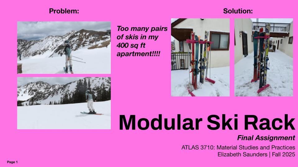 Modular Ski Rack